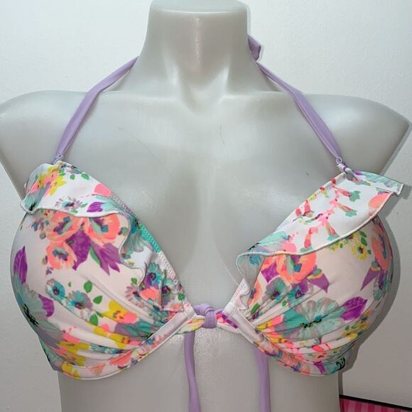 🔥🏖VICTORIA SECRET  swimsuit  top 36D push-up  bottom- Small New #7 - Picture 2 of 7